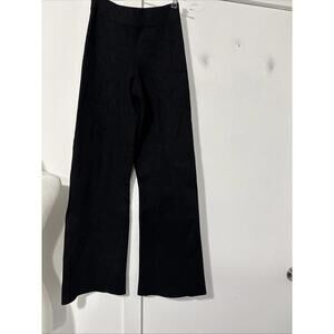 J. Crew Black Wide-Leg Pants - full length Delaney